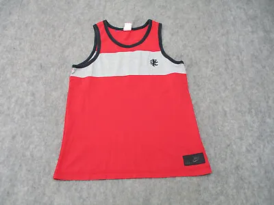 Nike Shirt Mens Small Red Gray LeBron James Muscle Tank Top Active Sleeveless • $9.98