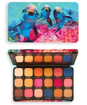 📀 Revolution Forever Flawless Hydra Dolphin Eyeshadow Palette - 18 Colors • $12.14