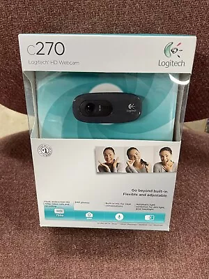 Logitech C270 HD Webcam Video Calls High Definition 720p Built-In Mic BRAND NEW • $15.50