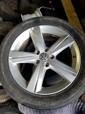2012-2015 Volkswagen Passat Wheel 17x7 Rim 5 Spoke Silver 561601025A OEM 🔥 #B5 • $149.99