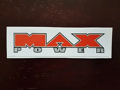 Max Power Magazine Decal Sticker Retro Old School Decals Stickers 2000 Font • £3