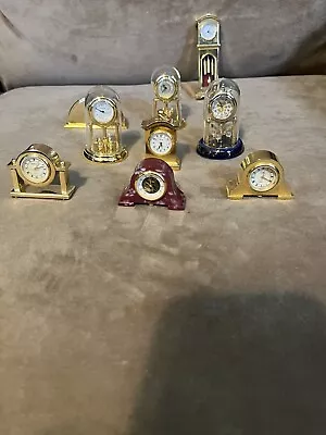 Lot Of Mini Collectors Clocks  • $50