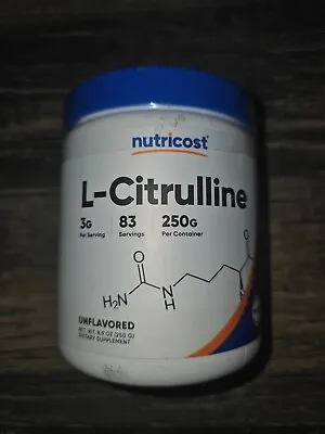 Nutricost L-Citrulline (Base) Powder - (250 Grams) Exp 8/26 • $17.99