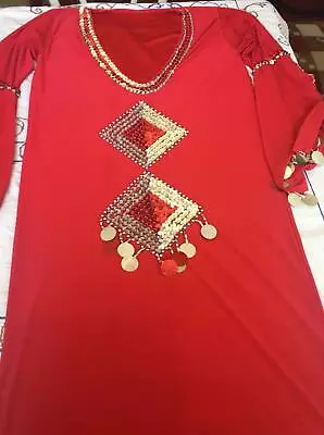  Egyptian Belly Dance Dress Saidi CostumeBaladi Galabeya Fallahi Abaya Kaftan • £26.39