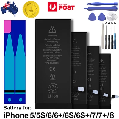 $14.39 • Buy OEM Battery Fits For IPhone 5 5s 6 6s 7 8 7Plus Internal Replacement+Free Tools
