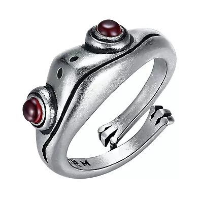 Frog Ring Fashion Men Woman Cute Animal Opening Size Adjustable Ring Gift Copper • $7.99