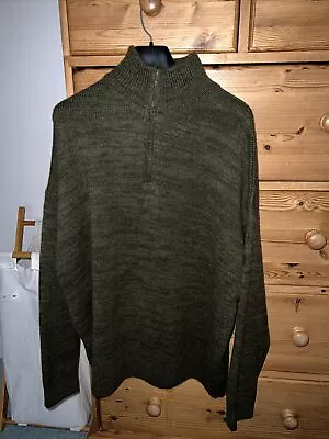 Zara Oversized Green 1/4 Zip Large Men’s • £10