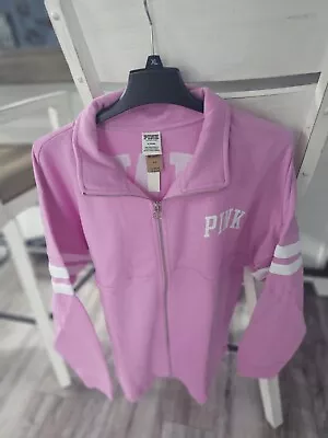 New Victoria’s Secret Pink Zip Up Sweatshirt Size Medium NWT • $12