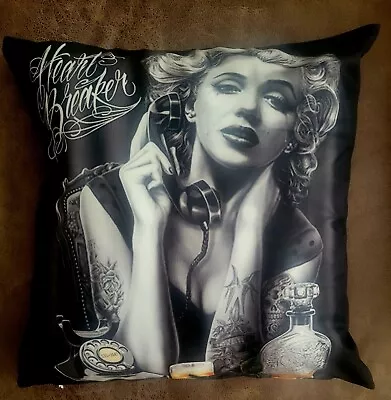 CHICANO Style 18x18 Marilyn Monroe Throw Pillow Brand New • $22.99