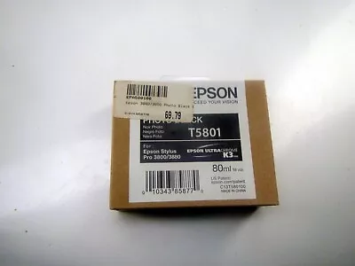 T5801 Epson 3880 3800 Ink Cartridge Black • $40