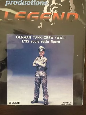Legend German Tank Crew Resin Figure 1/35 Scale Soldier Diorama WW II #LF0003 • $13.82