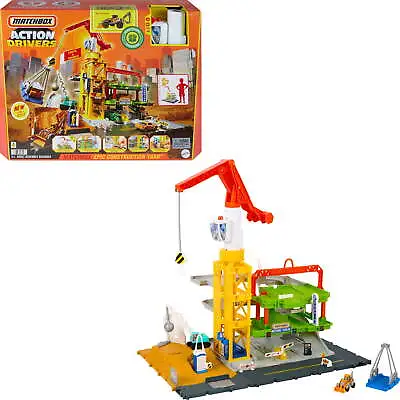 Matchbox Action Drivers Construction Playset With Lights And Sounds 20”-Tall Me • $26.53