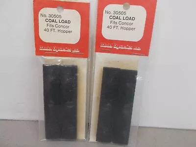 Model Dynamics ~ 2 Packs Of Coal Loads For Con Cor 40' Hoppers ~ N Scale~ Lot B • $5