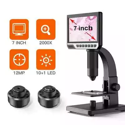 7  IPS Display Digital Microscope 500X 2000X USB Magnifier For PCB Cell Insects • $219.88