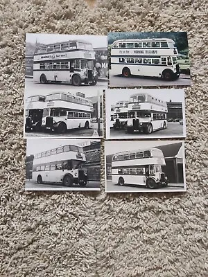 £1 • Buy 6 Sheffield, Double Decked Half Cabs. Bus Photos.