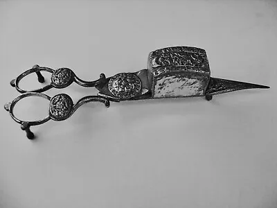 £15 • Buy Very Ornate Silver Plated Antique 19th.c Candle Snuffer/Wick Trimmer,  Victorian