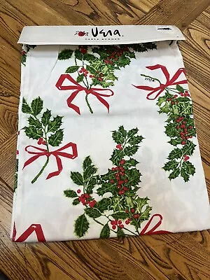 Vera Holly Print Christmas 14  X 70  Table Runner NEW With Tags • $20