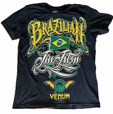 VENUM Brazilian Jiu Jitsu BJJ Black TShirt Shirt - Adult SMALL - NWOT Never Worn • $17.49