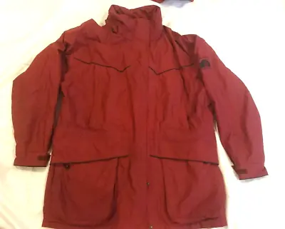 Jack Murphy Seal 3000 Waterproof Jacket Coat Ladies UK 14 Red Lined + Hood • £24.99