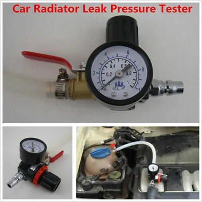 Car Truck Radiator Leak Pressure Tester Autos Water Tank Detector Checker Tool • $23.66