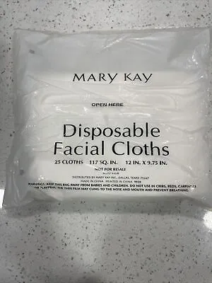 New & Sealed Mary Kay Disposable Facial Cloths Pack Of 25 • $10