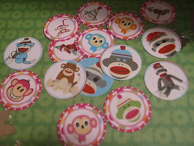 Pre Cut One Inch SOCK MONKEYS #1! Free Shipping In US • $3.40