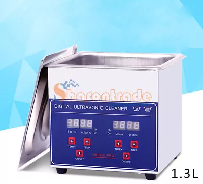 1PC 1.3L Industry Jewelry Ultrasonic Cleaner Dental Digital Time Heater 60W • $191.22