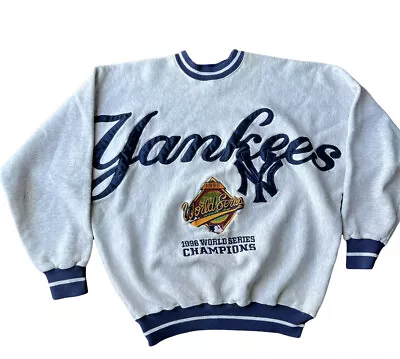 Vintage Rare 1996 New York Yankees Mens Sweatshirt Sz L MLB World Series Champs • $279