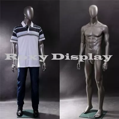 Male Fiberglass EggHead Mannequin Dress Form Display #MZ-AE05 • $219