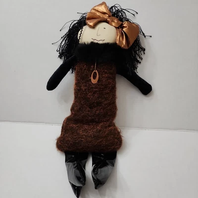 $29.74 • Buy Woof & Poof Orange Black Doll Black Boots 2010 Plush 14 