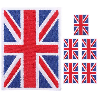  6 Pcs Stick On Patches Fabric Stickers For Clothing Badge Mix • £6.50