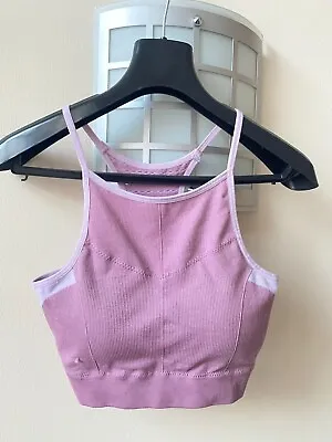 £0.99 • Buy Sports Bra Gym Workout Halter Neck Top Size Small
