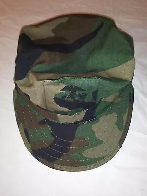 1988 Marine Corps Bdu Woodland 8 Point Utility Cap Hat Cover Small 6 3/4 - 6 7/8 • $21.59