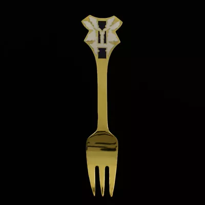 Danish Gilded Christmas Pastry Fork 1991 - A. Michelsen • $75