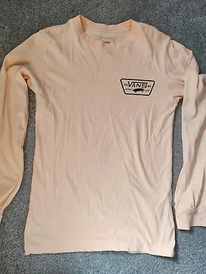 £1.50 • Buy Long Sleeved Vans Peach T Shirt - Size X Small