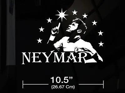 Soccer World Star Brazil Neymar Vinyl Car Decal Sticker  10.5  (W) Fc Barcelona • $9.95