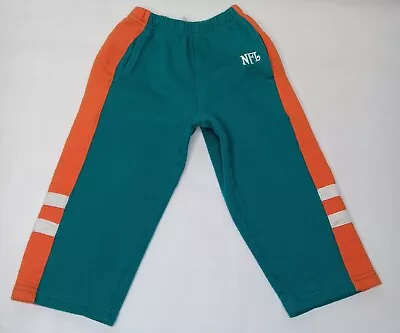 Miami Dolphins NFL Football Baby Toddler Size 2T Sweatpants Teal Orange Stripes • $13.59