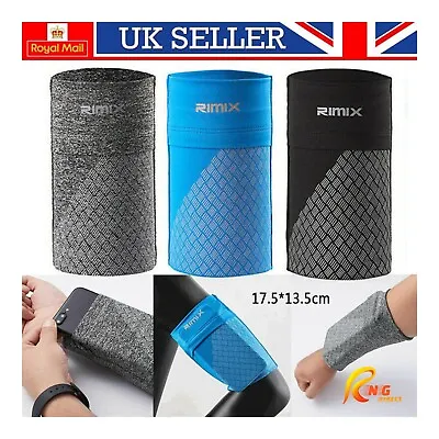Unisex Armband Holder Wrist Pouch Running Jogging Sports For IPhone Mobile Phone • £5.99