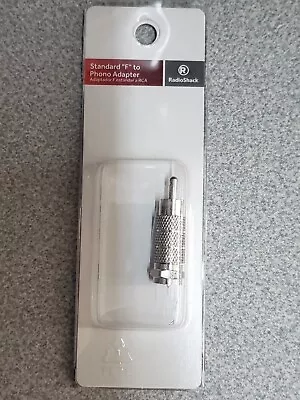 RadioShack Adapter F-Connector Coax Male To RCA Male 2780253 • $4