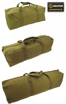 Mens Equipment Combat Army Military Tool Travel Canvas Pack Surplus Duty Kit Bag • £14.99