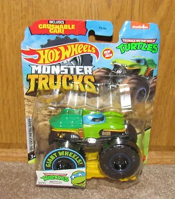 Hot Wheels MONSTER JAM Truck TMNT Leonardo TEENAGE MUTANT NINJA TURTLES Toy 1:64 • $14.99