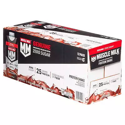 Muscle Milk Genuine Protein Shake Chocolate 11 Fl Oz Carton 12 Pk • $22.98