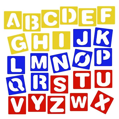 Kids Alphabet Number Stencils Plastic Letter Stencils For Painting Learning DIY • $18.92