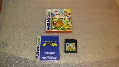 Game And Watch Gallery 3 (Gameboy PAL Version) Box Manual Cartridge • £23