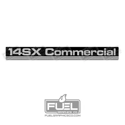 14SX Commercial Push Lawnmower Premium Vinyl Decal - 14  X 1.625  - Mower Decal • $20.20