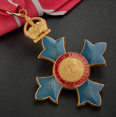 Full Size Replica Order Of The British Empire CBE Medal. Military Neck Ribbon.  • £39.99