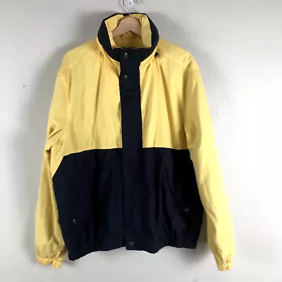 Pacific Trail Jacket Coat Men Large Black Yellow Colorblock High Neck Pockets • $18.73