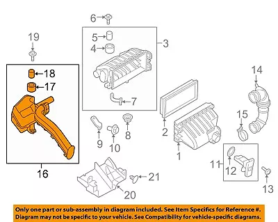 MITSUBISHI OEM 17-18 Mirage Air Cleaner Intake-Resonator Duct Tube Hose 1505B013 • $128.28