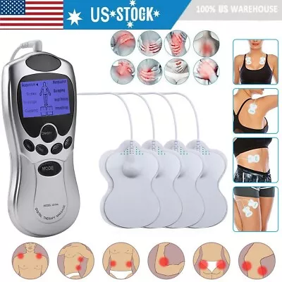 LCD Unit Machine Electric Pulse Massager Muscle Stimulator Pain Relief Therapy • $10.99