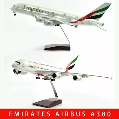 Emirates Airbus A380 Aircraft Airplane Model 1/160 Scale Diecast Resin Light US • $99.96